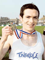 <b>Julian Rendall</b> celebrates winning the Thanet Road Runners 20 mile run - 58292_0_l