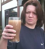 BAD TASTE: Dawn Bracken with water from her kitchen - 8659_0_l