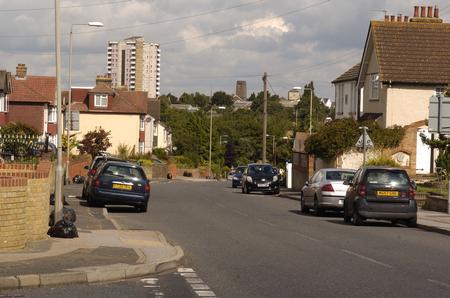Stumpy the dog was dumped in Vale Road, Northfleet