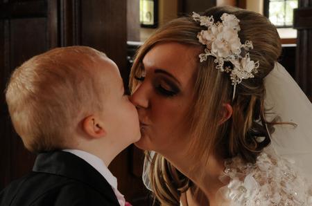 Dying Kayleigh Duff poses with son Kai at her dream 'wedding' at Whitstable Castle
