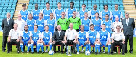 Gillingham Line Up For Their Official Team Photo Ahead Of