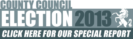 Kent County Council 2013 election special report button