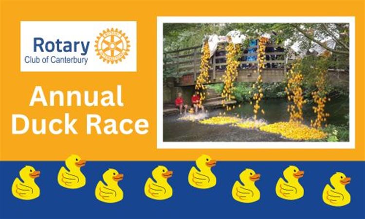 Rotary Club of Canterbury Annual Charity Duck Race 2024